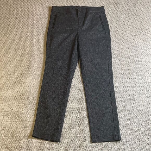 Chico's 0R Black Dress Pants | Slim Tapered Leg Trousers | Office Casual - Picture 1 of 5